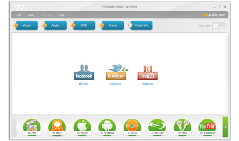 מדריך Freemake Video Converter