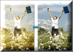 photoshop - מדריכים לפוטושופ - העצמת תמונה בעזרת טקסטורות