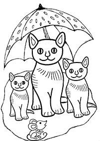 דפי צביעה של חתולים להדפסה - דף מספר 70