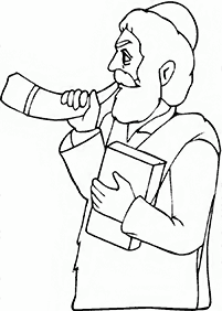 דפי צביעה לראש השנה - דף מס' 43
